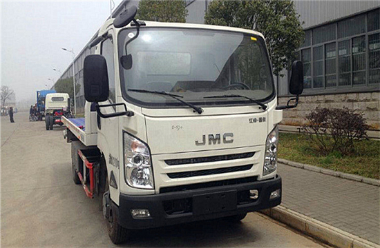 江铃凯锐一拖二平板清障车